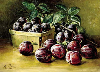 Plums in a Basket