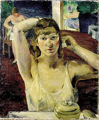 Portrait of Doris Patty (Charash) Rosenthal: Self-portrait