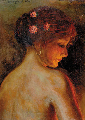 CANDLELIGHT PORTRAIT OF A WOMAN by Alfred John Billinghurst - Auction record, sale price, and art valuation. Compare with similar artists and explore comparable artworks.
