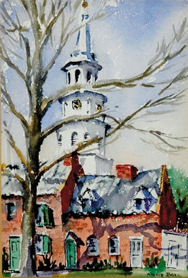 ST. MICHAEL'S SPIRE by Anne Ball - Auction record, sale price, and art valuation. Compare with similar artists and explore comparable artworks.