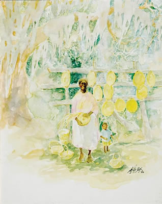 BASKET WEAVERS by Alice (Scanland) Scott - Auction record, sale price, and art valuation. Compare with similar artists and explore comparable artworks.