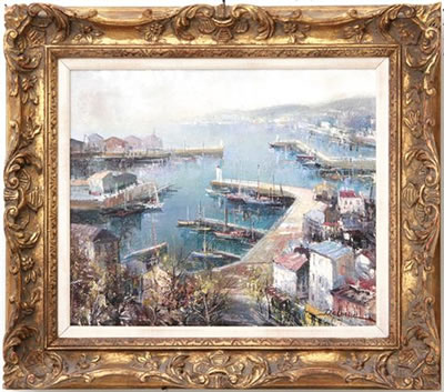 PORT DE BEAULIEU, COTE D'AZUR by Lucien Delarue - Auction record, sale price, and art valuation. Compare with similar artists and explore comparable artworks.