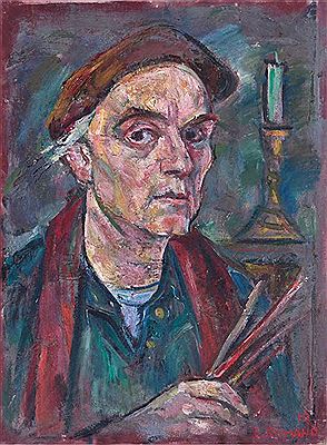 Portrait of Emanuel Glicenstein: SELF PORTRAIT AS AN ARTIST, 1965