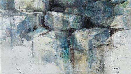 ROCKSCAPE (ROCKY RIVER), 1982 by Gilmer Petroff - Auction record, sale price, and art valuation. Compare with similar artists and explore comparable artworks.