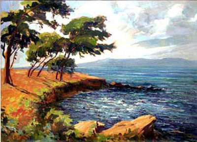 Bord de côte méditerranéenne
