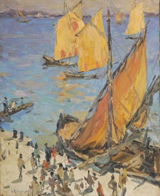 Le port by Konstantin Pervuhin - Auction record, sale price, and art valuation. Compare with similar artists and explore comparable artworks.