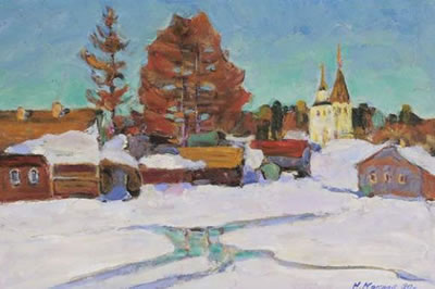 Paysage de neige by Nicolai Mokrow - Auction record, sale price, and art valuation. Compare with similar artists and explore comparable artworks.