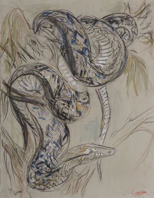Serpent enroulé