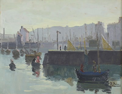 Le port by René Prin - Auction record, sale price, and art valuation. Compare with similar artists and explore comparable artworks.