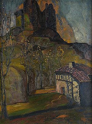 Cloître dans un paysage