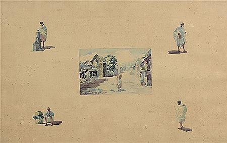 Vue de village, Madagascar 1933
