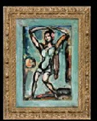 Sample artwork by Georges Dominique Rouault (1904 - 2002), known for figure, coastal scene and landscape paintings, lithographs - View similar artists and auction records