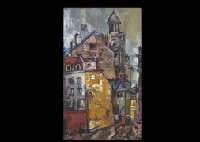 Landscape of Paris with the temple by Ko Narui - Auction record, sale price, and art valuation. Compare with similar artists and explore comparable artworks.