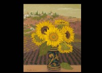 Sun flower II by Yoshio Okunishi - Auction record, sale price, and art valuation. Compare with similar artists and explore comparable artworks.