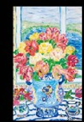 Tulips in Blue Pot (original)