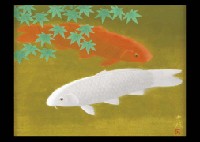 Red and White 2 carps