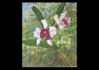 Flowers in the Greenhouse by Tomitaro Matsumoto - Auction record, sale price, and art valuation. Compare with similar artists and explore comparable artworks.
