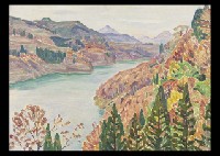 Sagami Lake in the Autumn