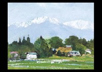 Village in Fresh Green by Daigoro Yamashita - Auction record, sale price, and art valuation. Compare with similar artists and explore comparable artworks.