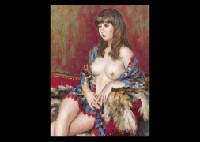 Girl with Stole by Shinsei Tsuzuku - Auction record, sale price, and art valuation. Compare with similar artists and explore comparable artworks.