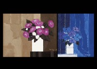 Bouquet roses and A little blue flower by Andre Vigud - Auction record, sale price, and art valuation. Compare with similar artists and explore comparable artworks.