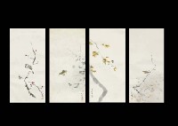 Flowers and Birds, Spring Summer Autumn Winter by Tossaishu Tanaka - Auction record, sale price, and art valuation. Compare with similar artists and explore comparable artworks.