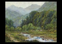 Mountain house in the Summer