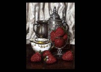 Still Life with Strawberries by Masahiko Yamanaka - Auction record, sale price, and art valuation. Compare with similar artists and explore comparable artworks.