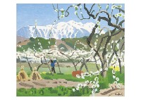 Mount Senj? and Flowers of Pears