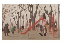At Madrid Litero Park, Winter