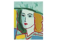 Sample artwork by Ikeda Masuo (1934 - 1997), known for printmaking and painting-lithography, etching - View similar artists and auction records