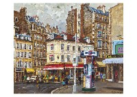 At the Corner of the street at Passy