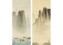 Landscape (2) by Kogetsu Saigo - Auction record, sale price, and art valuation. Compare with similar artists and explore comparable artworks.