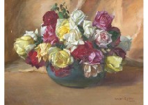 Roses by Eisaku Wada - Auction record, sale price, and art valuation. Compare with similar artists and explore comparable artworks.