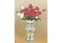 Pot with roses