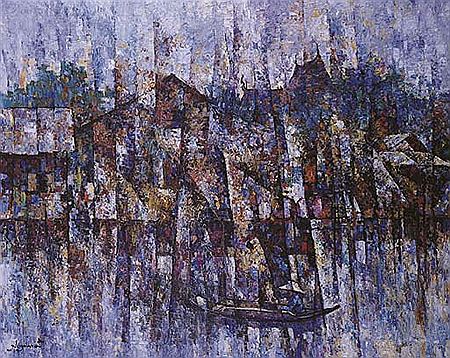 Sample artwork by Noparat Livisiddhi (Born 1932), known for nature and the thai countryside - View similar artists and auction records