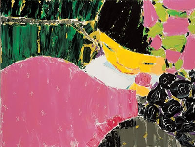 Young Girl with Roses