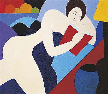 Sample artwork by Moungthai Busamaro (Born 1960), known for painting - View similar artists and auction records