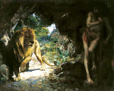 Slave and lion (estimate on request)