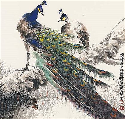 Peacocks by Wu Yisheng - Auction record, sale price, and art valuation. Compare with similar artists and explore comparable artworks.