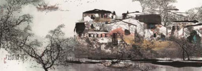 River Village by Maoshan Liu - Auction record, sale price, and art valuation. Compare with similar artists and explore comparable artworks.