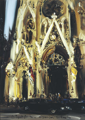 St Patrick's Cathedral, New York by Pupuk Daru Purnomo - Auction record, sale price, and art valuation. Compare with similar artists and explore comparable artworks.