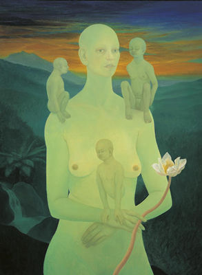 Sample artwork by Ju Lin (Born 1959), known for painting - View similar artists and auction records