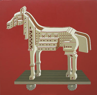 Sample artwork by Gigi Scaria (Born 1974), known for painting - View similar artists and auction records