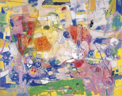 Sample artwork by Chi-Chun Liao (1902 - 1976), known for abstract floral, landscape and water scene painting - View similar artists and auction records