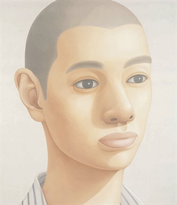 Portrait-diagonal (striped shirt) by Takanobu Kobayashi - Auction record, sale price, and art valuation. Compare with similar artists and explore comparable artworks.
