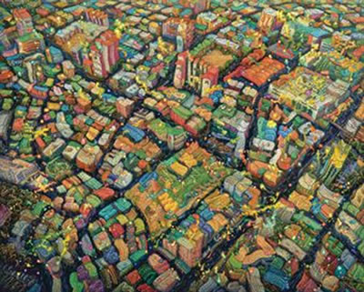 City scape by Myung Ham - Auction record, sale price, and art valuation. Compare with similar artists and explore comparable artworks.