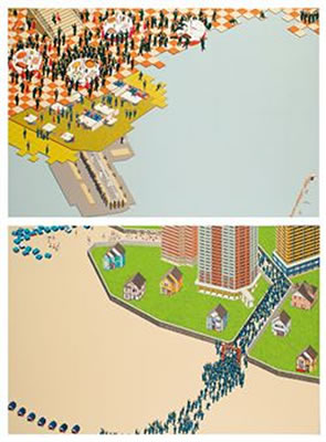 More luxury, more-model houses; & More luxury, more-gourmet