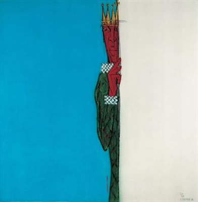 A figure behind the wall by S Teddy D - Auction record, sale price, and art valuation. Compare with similar artists and explore comparable artworks.