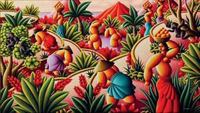 Monkeys of red paddies